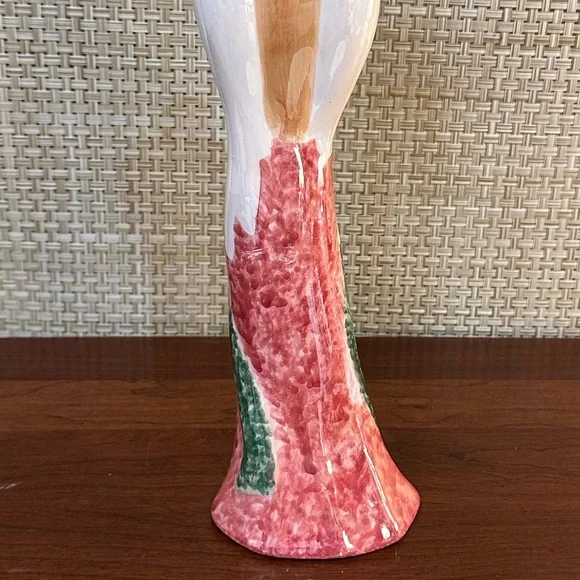 🎄🌟HP🌟NWOT Modern Iridescent Ceramic Pencil Angel Figurine - Picture 9 of 11